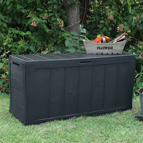 Keter Sherwood Garden Storage Box 270 Litre – Anthracite