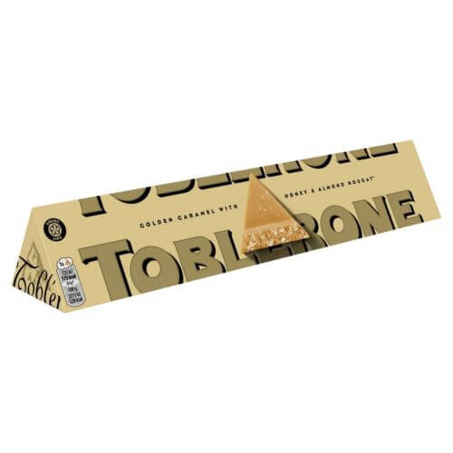 Toblerone Limited Edition XL Golden Caramel With Honey & Almond Nougat 360g