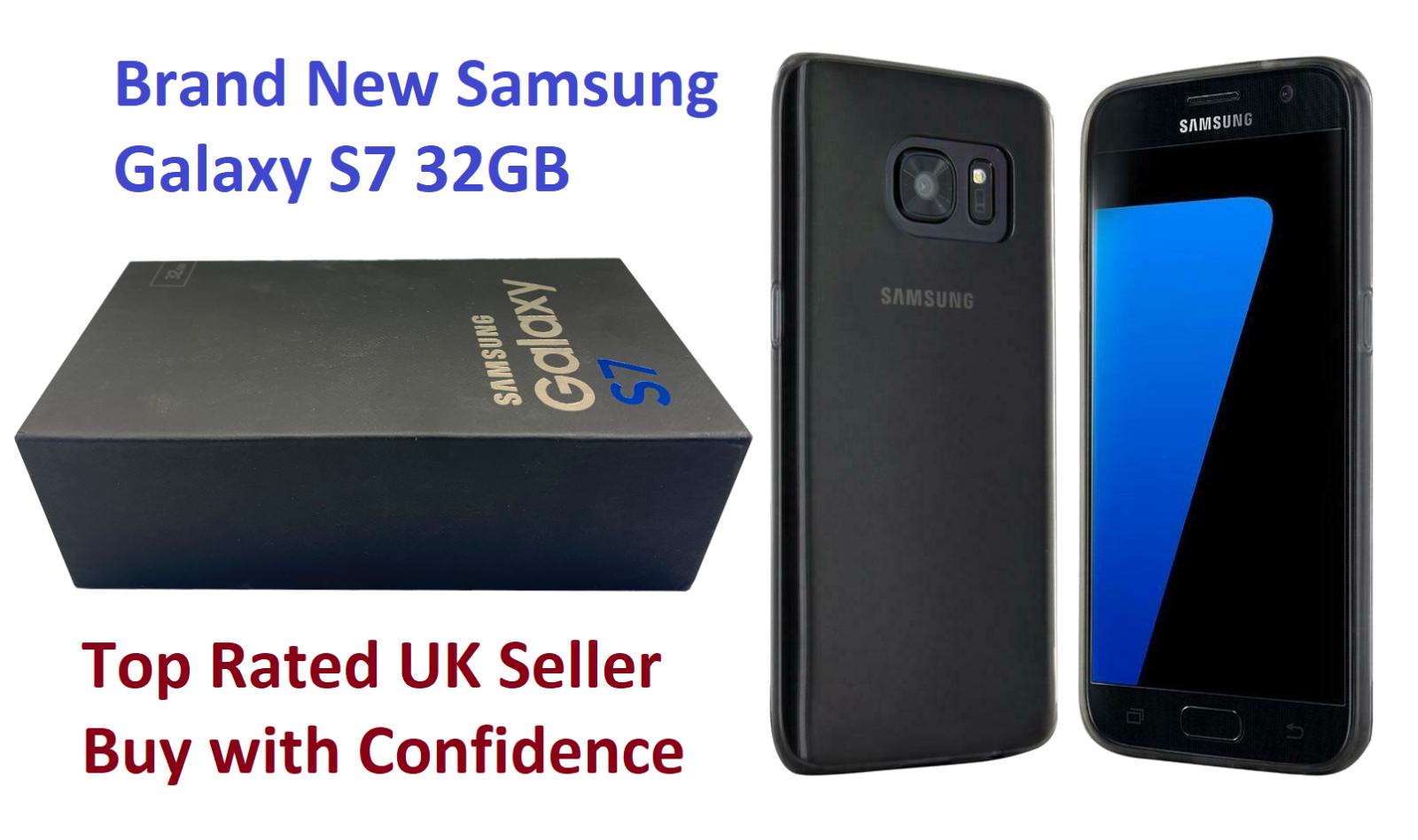 Samsung Galaxy S7 SM-G930F – 32GB – Black Onyx (Unlocked)