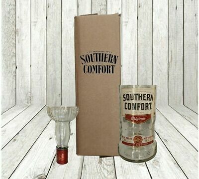 Southern Comfort Whisky Bottles all flavours Upcycled Glass Gift Set handmade.