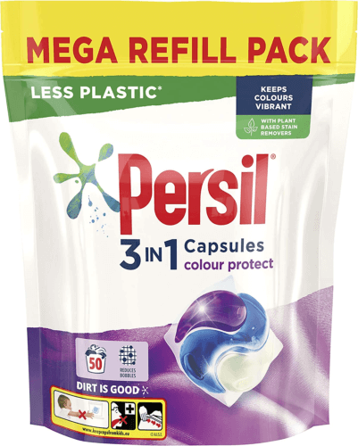 Persil 3 in 1 Capsules Vibrant Colour 50 Wash – Total 50 Washes Pack Of 1