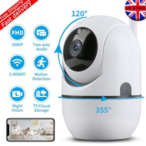 1080P WiFi IP Camera Home Security Baby Monitor Smart CCTV Night Vision IR CAM