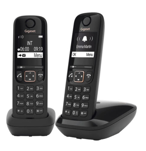 Gigaset ALLROUNDER A694A Duo Twin Set – 2 Cordless Phones – Black – New