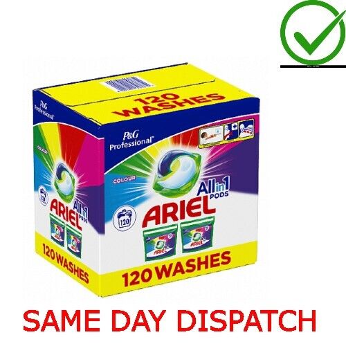 New 120/60 ARIEL ALL IN 1 PODS Colour Washing Capsules/Pods Liquid Tabs PODS