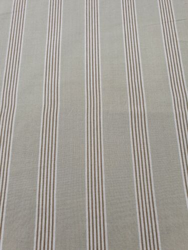 *75% OFF! *Fryetts Fabric End of Roll Salisbury Olive Stripe Linen