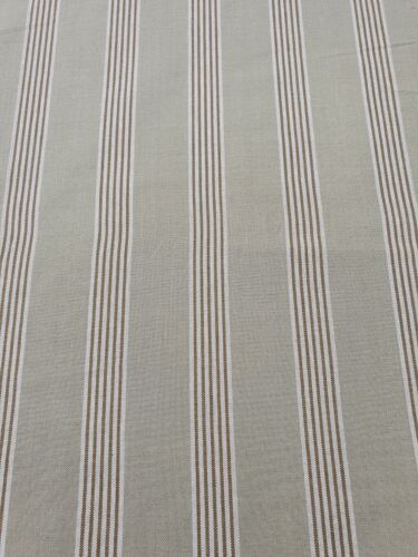 *75% OFF! *Fryetts Fabric End of Roll Salisbury Olive Stripe Linen