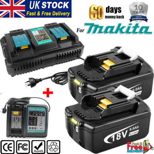 For Makita 18V 6.0Ah 9.0Ah Battery LXT Li-ion BL1860 BL1830 Cordless or Charger