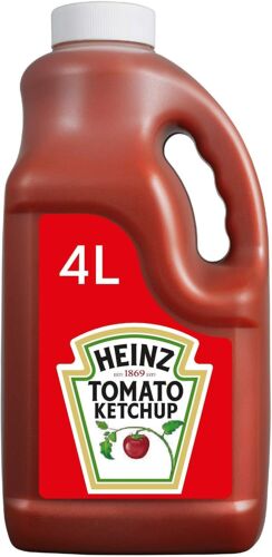 HEINZ Tomato Ketchup Sauce Large Catering 4.5L Bottle Tub LONG DATE