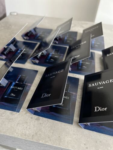 Dior Sauvage Elixir Mens Parfum concentrate 10 X 1ml Edp Sample Outer Damaged