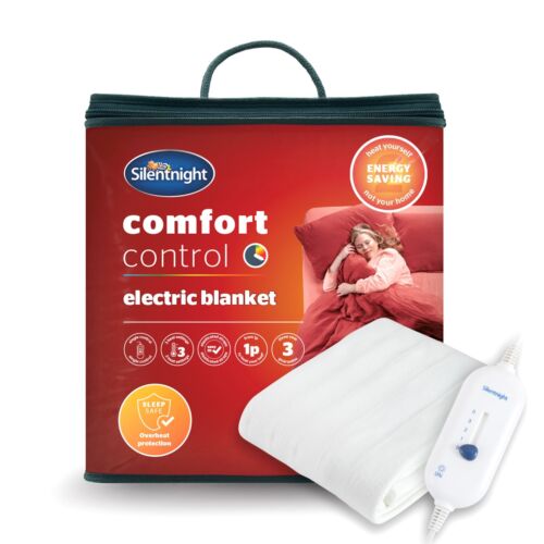 Silentnight Comfort Control Electric Blanket Heated Under Blanket Fast Heat Up