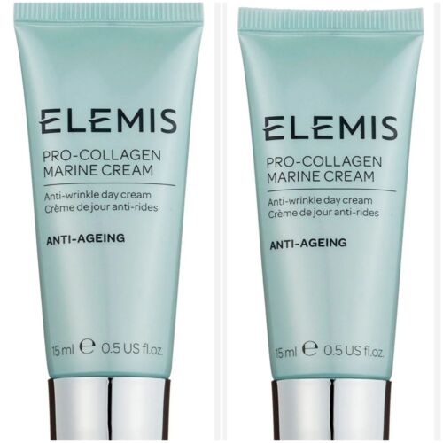 2 X Elemis Pro-Collagen Marine Cream 15ml Sealed 💖 30ml Day Cream ☆