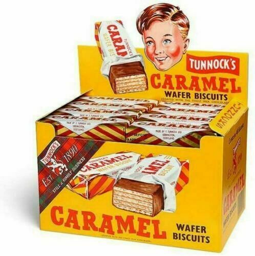 Tunnock’s Milk Chocolate Coated Caramel Bar With Wafer Biscuits 48 x 30g