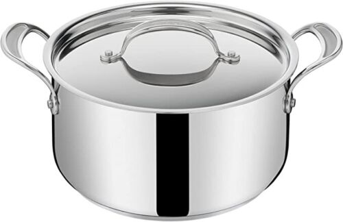 Jamie Oliver by Tefal Cook’s Classics 24 cm Stewpot – Stainless Steel, Sealed…