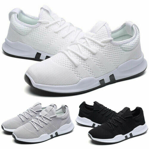 Men Womens Trainers Sports Shoes Fitness Mesh Gym Sneakers Running Shoes UK SIZE