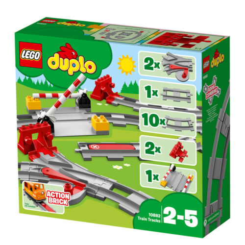 Lego Duplo Train Tracks Railway Set with Action Brick 10882 Ages 2-5 Years