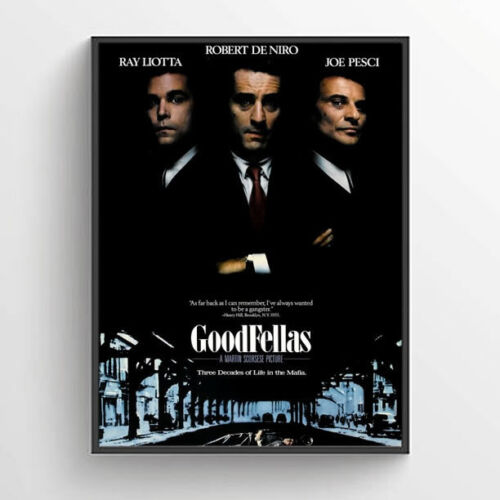 Goodfellas 1990 Movie Poster A4 A3 Wall Art