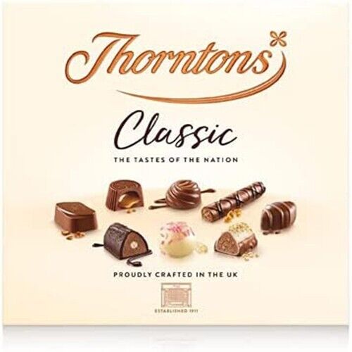 Thorntons Classic Assorted Gift Box Sweets Chocolates Christmas Gift Box 262 g