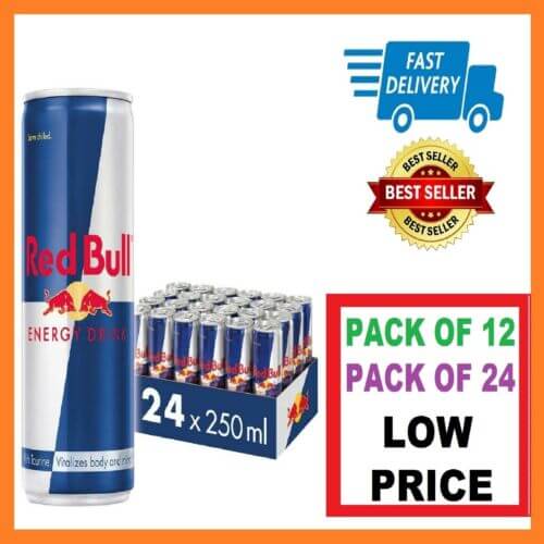 RED BULL ENERGY DRINK 250ml CLASSIC 24x250ml 12 x 250ml RED BULL Fast Delivery