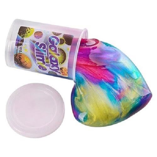 GALAXY SLIME IN A POT – 3657 COLOURFUL RAINBOW PUTTY GOO SLIMEY UNIVERSE