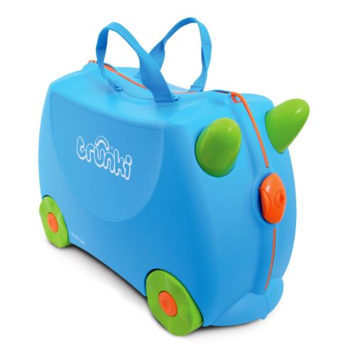 Trunki Original Ride On Kids Suitcase & Childrens Hand Luggage – Terrance Blue