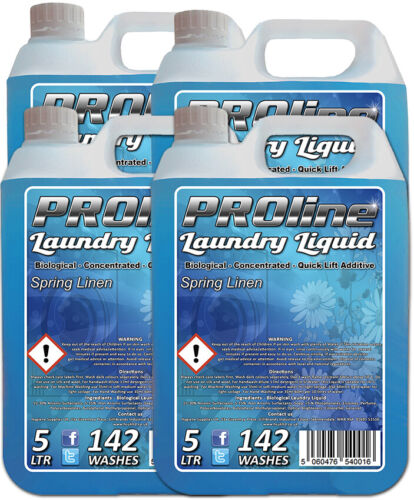 Premium Bio Laundry Liquid Washing Liquid Detergent 4x5ltr (568 WASHES)