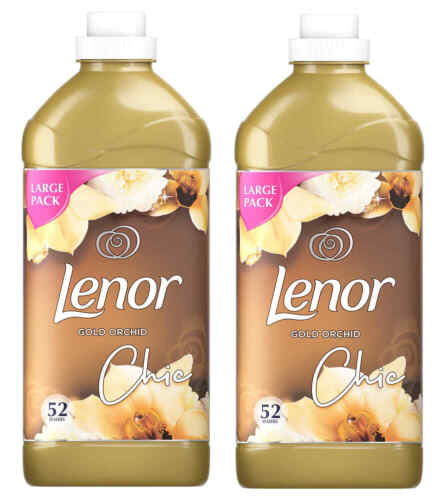 2 x1.8L 104 Washes Lenor Fabric Conditioner Gold Orchid Laundry Softener Fresh