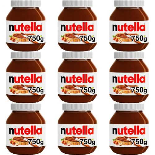 9 x 750g Nutella Hazelnut & Chocolate Spread – Snacks British Pantry