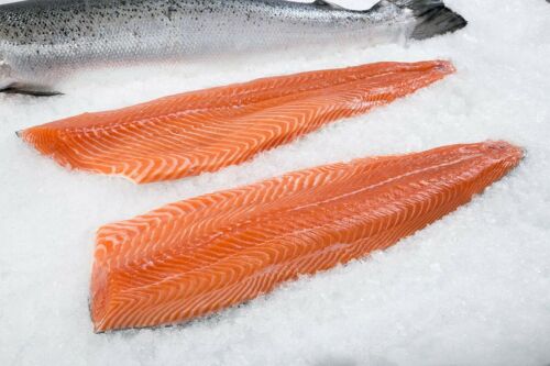 Fresh Fish Salmon Fillet.. 1 side ..1.3 to 1.5kg