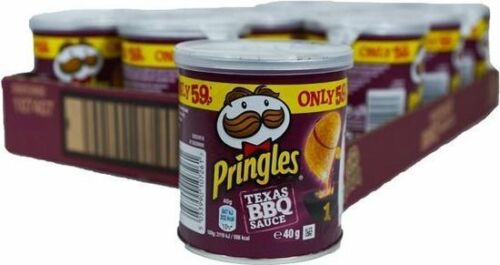 Pringles Pop & Go Travel Box 12 x 40g Texas Bbq Flavour