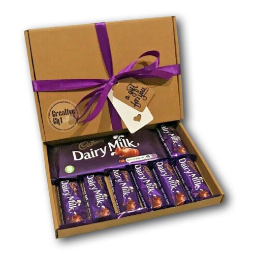 Cadburys Dairy Milk Chocolate Bar Gift Box Hamper Birthday / Christmas Present