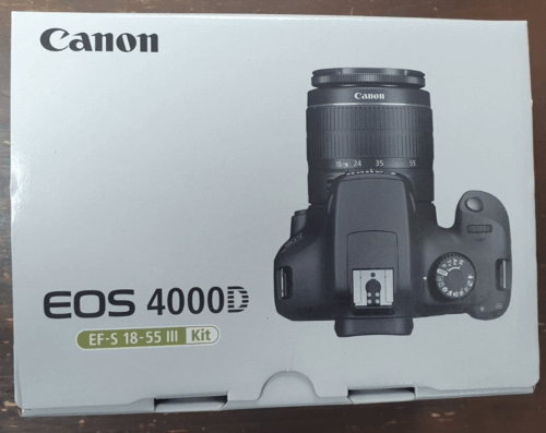 Canon EOS 4000D DSLR Camera with 18 – 55mm III Lens KIT ( Black)- BRAND NEW