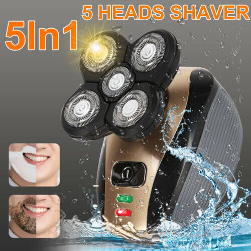 Electric Shaver 5 Head 4D Razor Bald Beard Hair Skull Trimmer Beard Remover Men