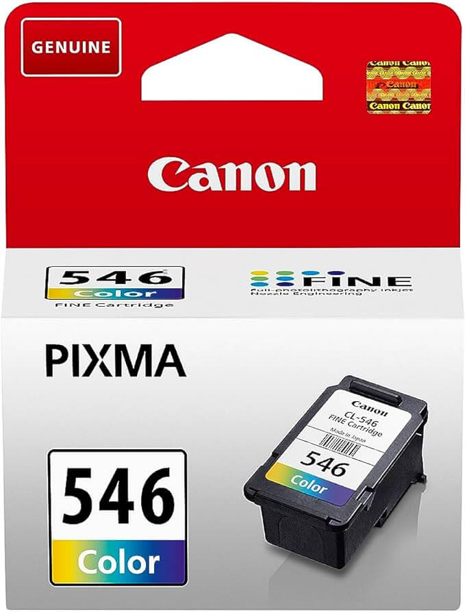 Canon CL-546 Genuine C/M/Y Colour Ink Cartridge – PIXMA Printer Compatible